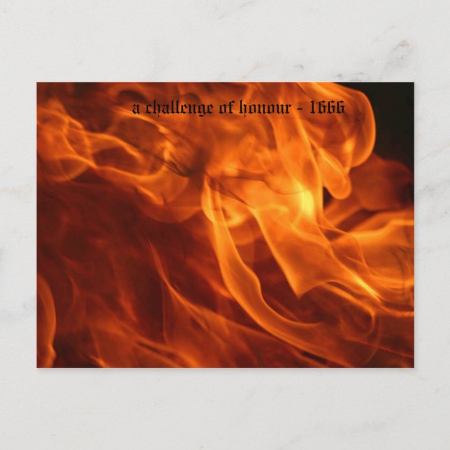 Postal un reto de honor - 1666 (Anverso)