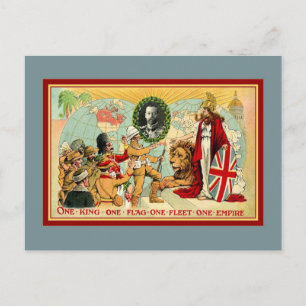 Postal Un rey, una bandera, una flota, un imperio