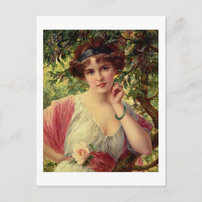 Postal Un Rosa de verano - Émile Vernon