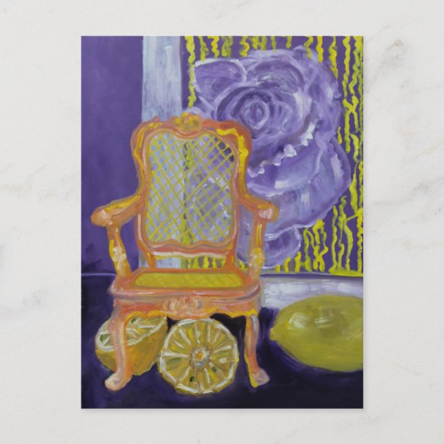 POSTAL UN ROSA PURPLE EN PARÍS (Anverso)