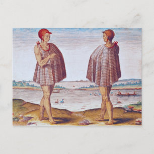 Postal Un sacerdote de Secoton en Virginia