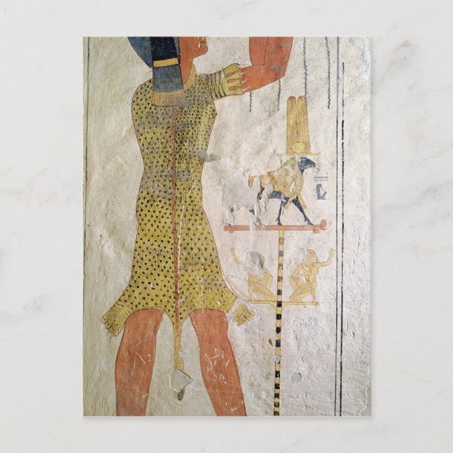 Postal Un sacerdote inmueble ofreciendo una ofrenda (Anverso)