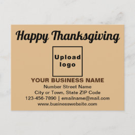 Postal Un saludo de Acción de Gracias de Negocios a Light