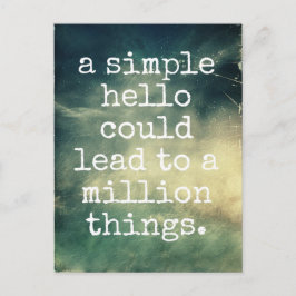 Postal Un saludo simple - Postcard Inspirador