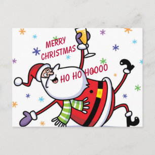 Postal “Un Santa celebrando”