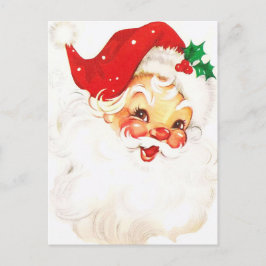 Postal Un Santa Claus alegre y sonrosado, parte 1