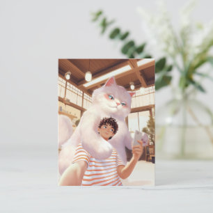 Postal Un selfie con el gigante esponjoso