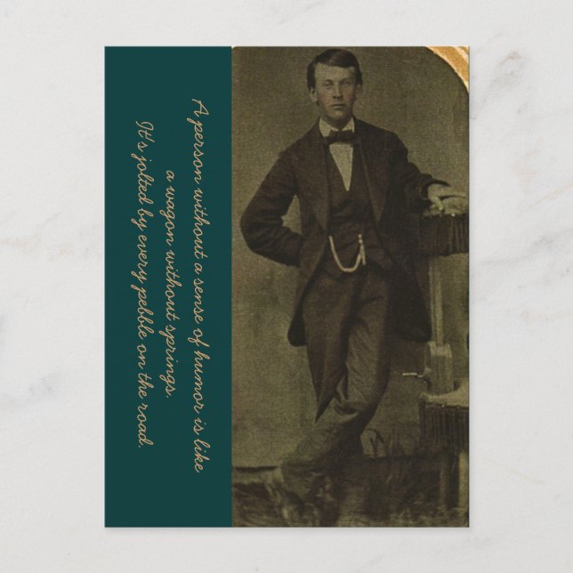 Postal Un sentido del humor (Anverso)