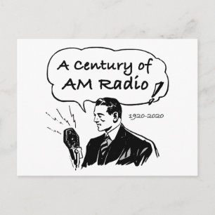 Postal Un siglo de emisiones de radio de AM