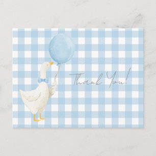 Postal Un Silly Goose cumpleaños 1º agradecimiento
