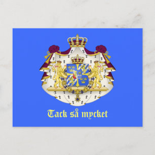 Postal Un sueco le agradece