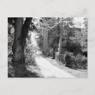 Postal Un sueño de blanco y negro