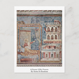Postal Un Sueño De San Francisco Por Giotto Di Bondone