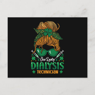 Postal Un Técnico De Diálisis Afortunado Enfermera Nefrol