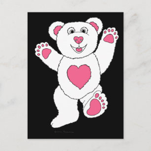 Postal Un Teddy afortunado (rosa)
