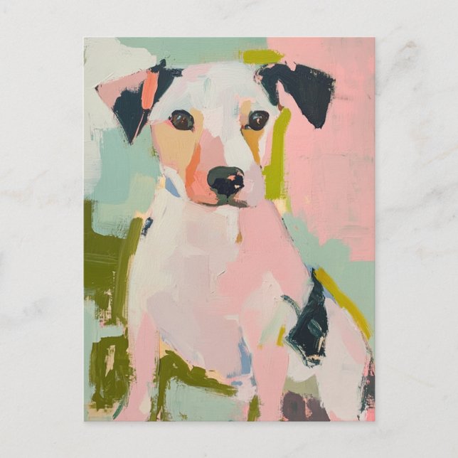 Postal Un Terrier Aburrido (Anverso)