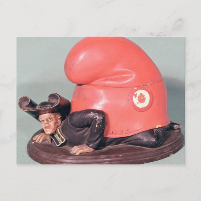 Postal Un tintero o una olla de tabaco (Anverso)