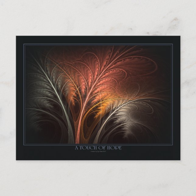 Postal Un toque de esperanza (Anverso)