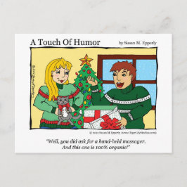 Postal "Un toque de humor": Certificado de regalo para ga