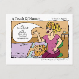 Postal "Un toque de humor" Dispositivo de masaje vibrator