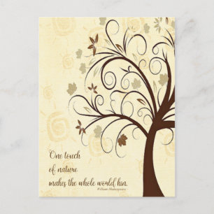 Postal Un toque de naturaleza hace del mundo entero un lu