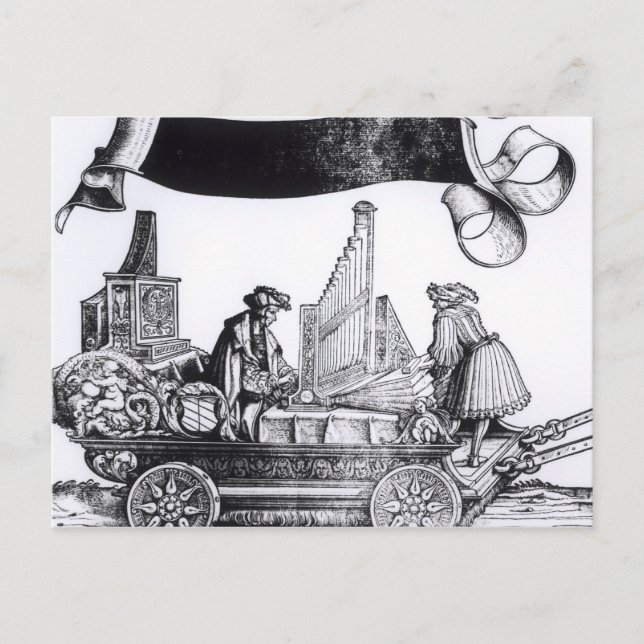 Postal Un transporte musical (Anverso)