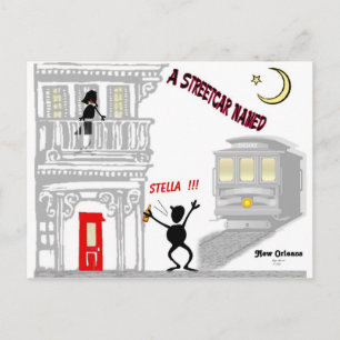 Postal Un tranvía nombrado DESEO