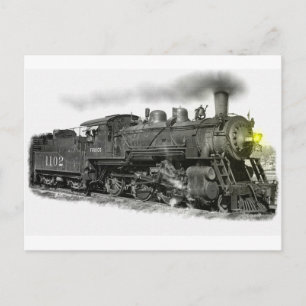 Postal Un tren de vapor de Frisco