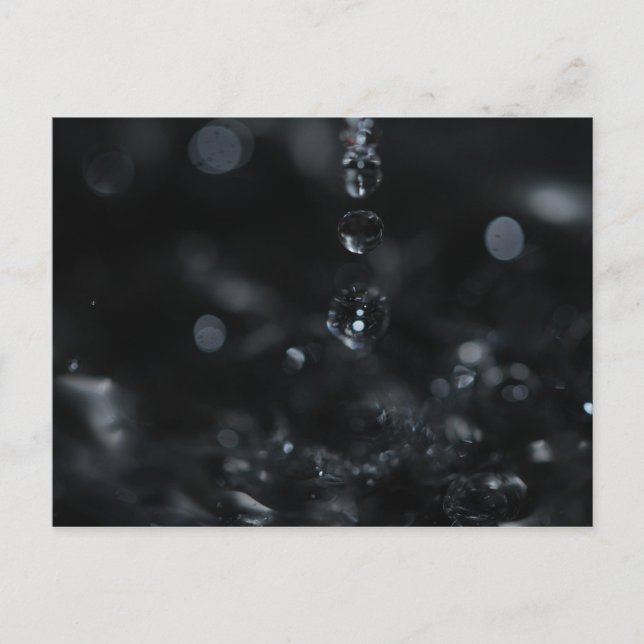 Postal Un trío de gouttes d'eau (Anverso)