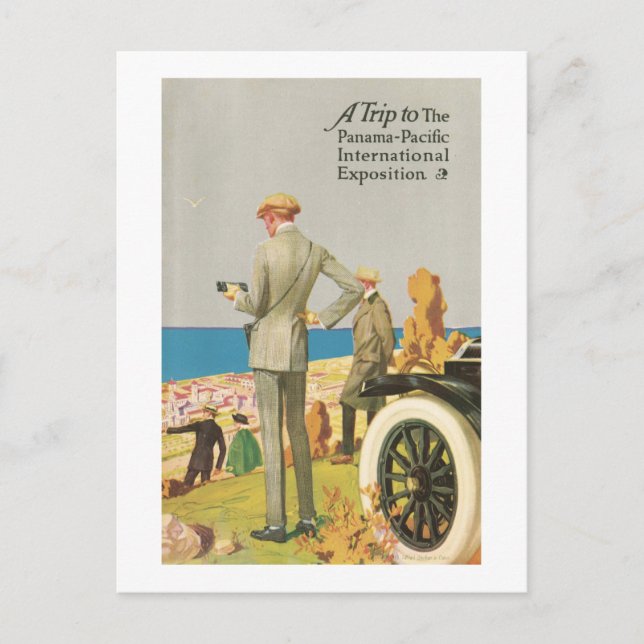 Postal Un viaje a la Exposición Internacional del Pacífic (Anverso)