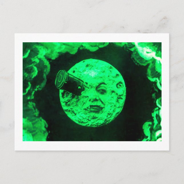 Postal Un viaje a la luna (Anverso)