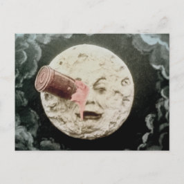 Postal Un viaje a la luna