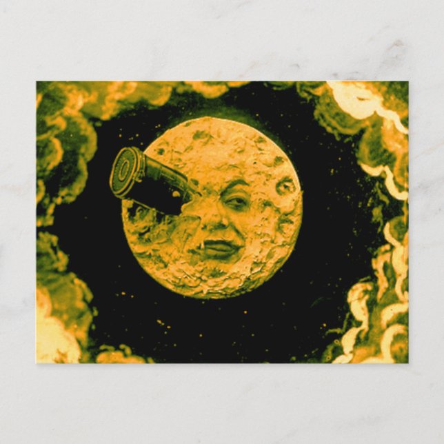 Postal Un viaje a la luna (Anverso)