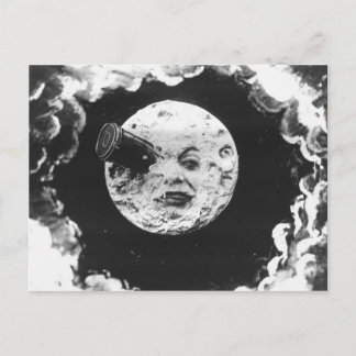 Postal Un viaje a la luna
