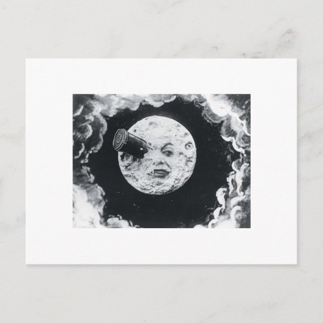 Postal Un viaje a la luna 1902 (Anverso)