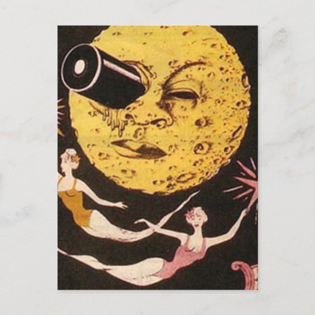 Postal Un viaje al Poster de cine de la Luna (Anverso)