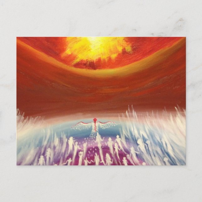 Postal Un viaje divino (Anverso)