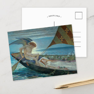 Postal Un viaje soñado   Walter Crane