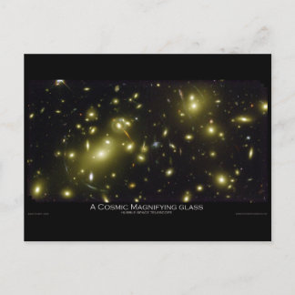Postal Un vidrio de aumento cósmico - Telescopio espacial