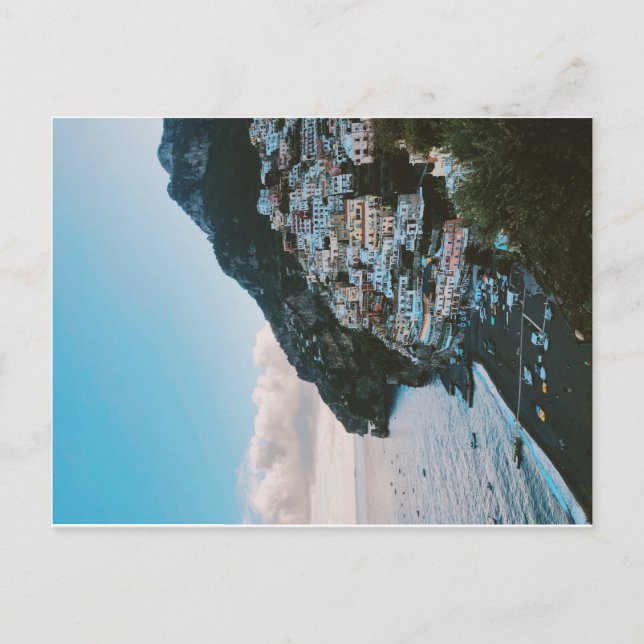 Postal Un vistazo a la costa amalfitana (Anverso)