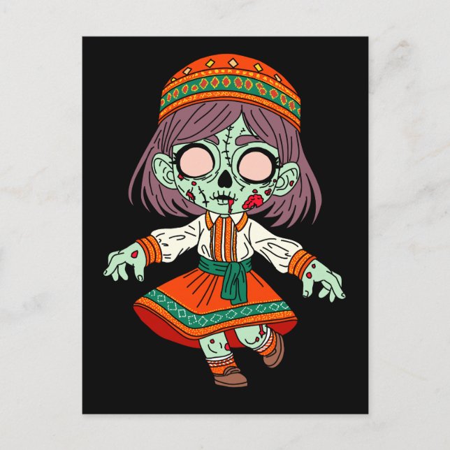 Postal Un zombi armenio muy lindo (Anverso)
