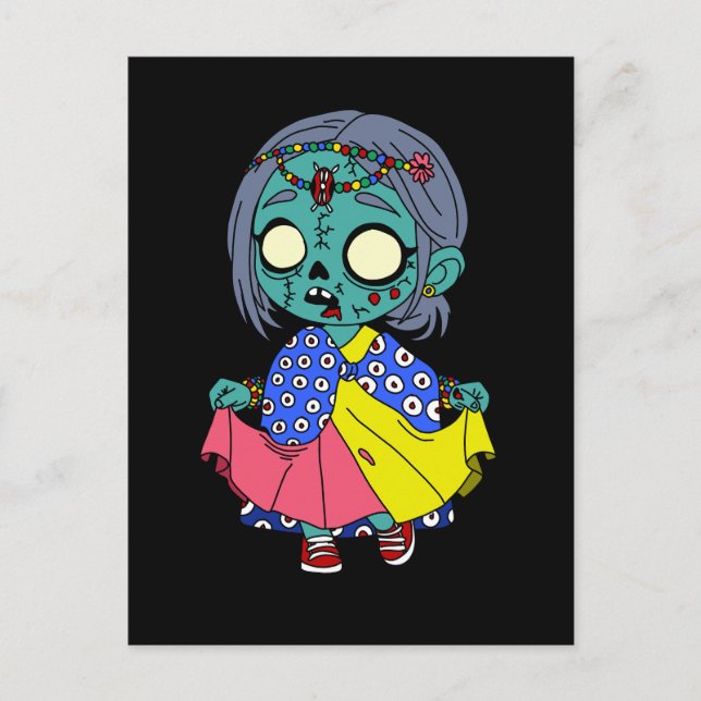 Postal Un zombi keniano lindo (Anverso)