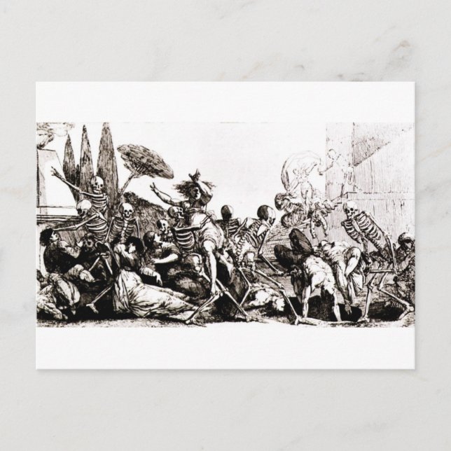 Postal Una abundante cosecha de muerte (Anverso)