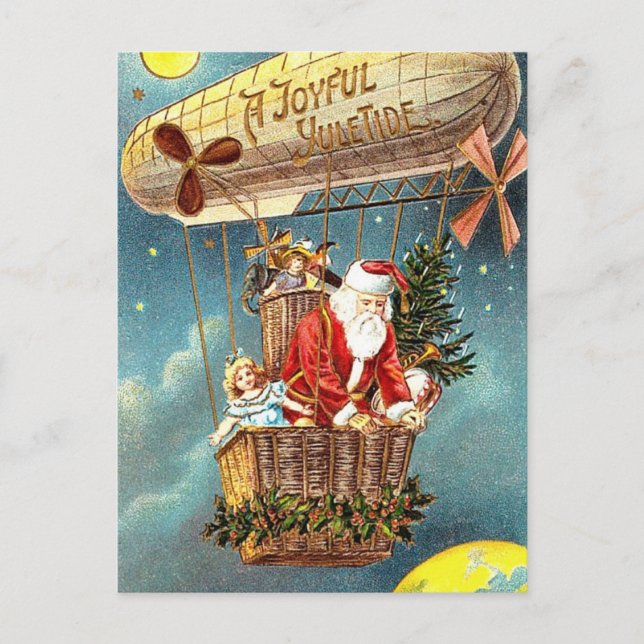 Postal Una alegre ola de Yule Tide (Anverso)