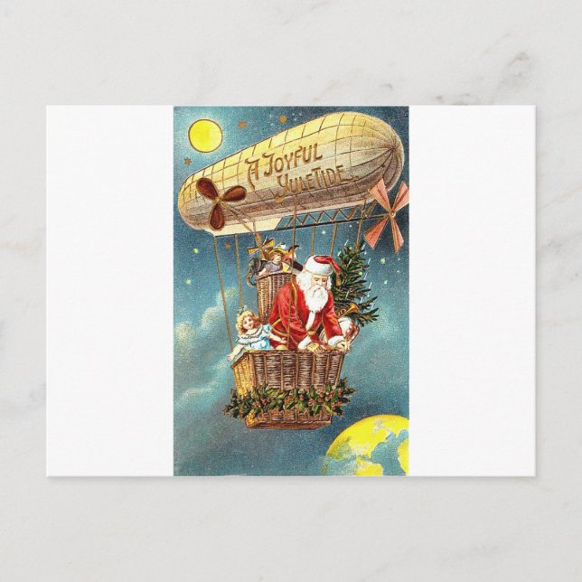 Postal Una alegre ola de Yule Tide (Anverso)