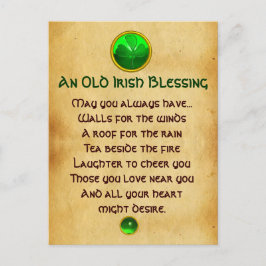 Postal Una Antigua Bendición Irlandesa Por La Suerte De P