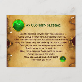 Postal Una Antigua Bendición Irlandesa Por La Suerte De P