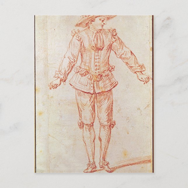 Postal Una bailarina de la ópera de París (Anverso)