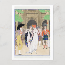 Postal Una bella reunión de Palais por Barbier Postcard