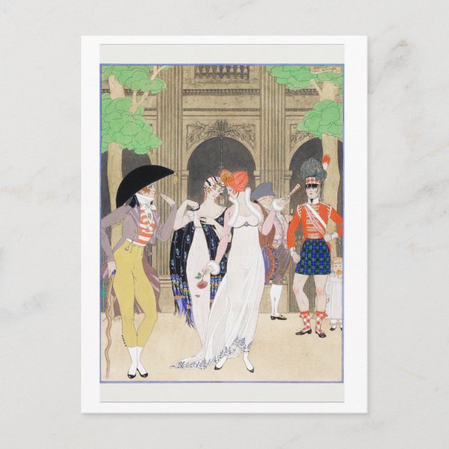 Postal Una bella reunión de Palais por Barbier Postcard (Anverso)